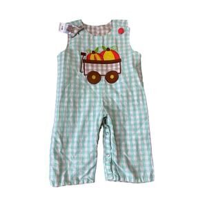 Polka Dot Reversable, 9 mos, baby overalls, Gingham, Fall Theme; Thanksgiving